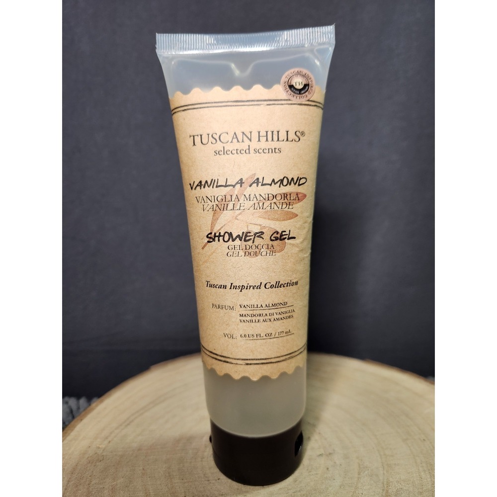 NEW~Tuscan Hills Vanilla‎ Almond Shower Gel 6 Fl oz Bottle~FREE SHIPPING!!